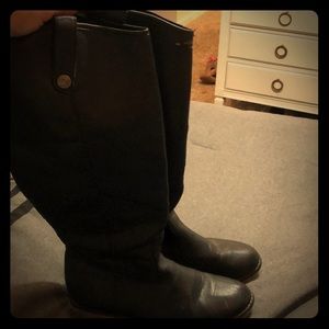 Black riding boots